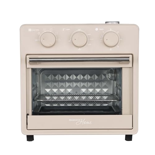 Magnavox Cream 16.5 Qt Air Fryer Oven with Steam Infusion & 6 Cooking Functions