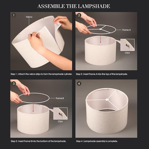 Rechargeable 24-Inch Ceramic Table Lamp with Dimming - Cream White