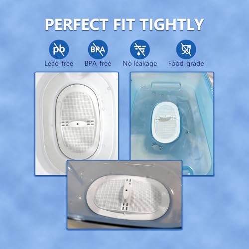 WTFRZERO Replacement Water Filter for Waterdrop WD-PF-01A Plus - White, Pack of 4 - Long-Lasting 3-Month Filter for Waterdrop Pitchers