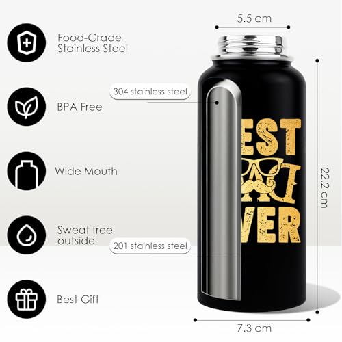 WWHSAI Dad-1 32oz Water Bottle Gift for Dad from Daughter Son Father's Day