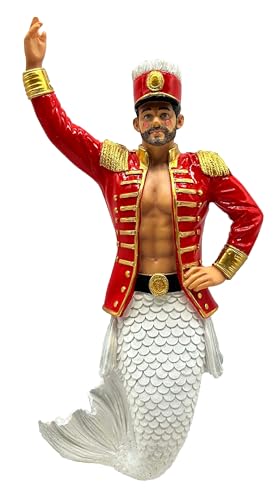 Nutcracker Merman Ornament by December Diamonds, 7-Inch Hand-Painted Resin