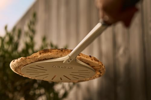9 Inch Aluminum Pizza Turning Peel - Lightweight Long Handle Oven Tool