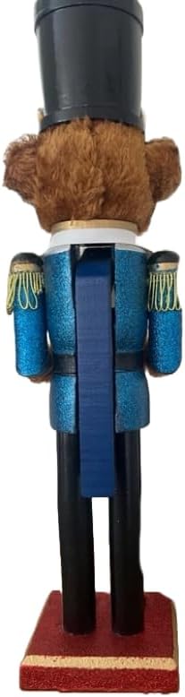 Red Prince 12-Inch Wooden Nutcracker - Festive Christmas Décor for Shelves & Tables