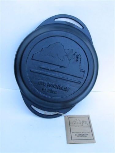 Old Mountain Pie Pan - Pre-Seasoned Cast Iron Bakeware | 12 x 9.5 x 2 Inches