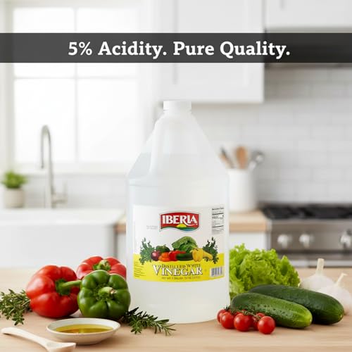 Iberia All Natural Distilled White Vinegar, 1 Gallon - 5% Acidity