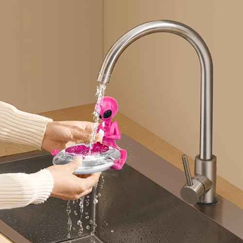 Ashtray for Cigarettes Smokers, Cute Cool Resin Ash tray, Creative Fashion Home Decoration Fantasy Gift for Outdoor Indoor Patio Home Office Use (Silver Pink)