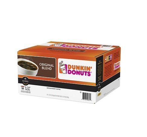 Dunkin Donuts Original Blend Coffee Pods - Unflavored, 54 Count Pack of 2
