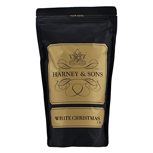 Harney & Sons White Christmas Loose Leaf Tea - Caffeinated Winter Blend, 16 oz