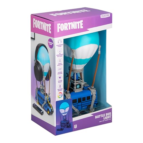 Color Changing LED Gaming Lamp with Headphone Stand - Fortnite Battle Bus Light