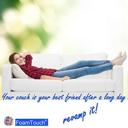 FoamTouch High-Density Upholstery Foam Cushion 4x24x72 in Made in USA