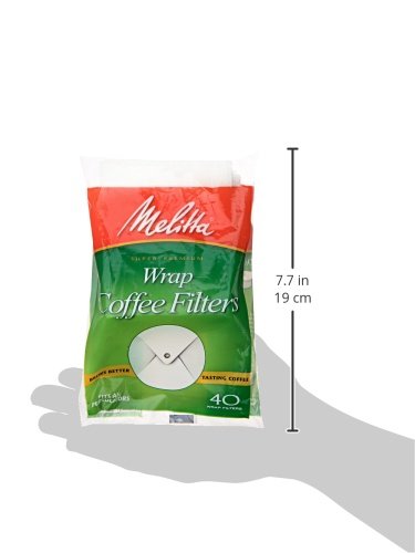 Melitta Disposable Coffee Filters - Large 40 Count | Perfect for Brewing Fresh Coffee