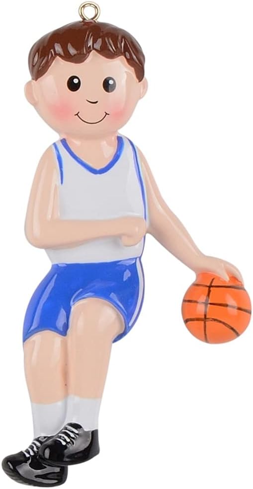 Custom Personalized Basketball Ornament for Boys - Unique Christmas Tree Decor for Sports Fans
