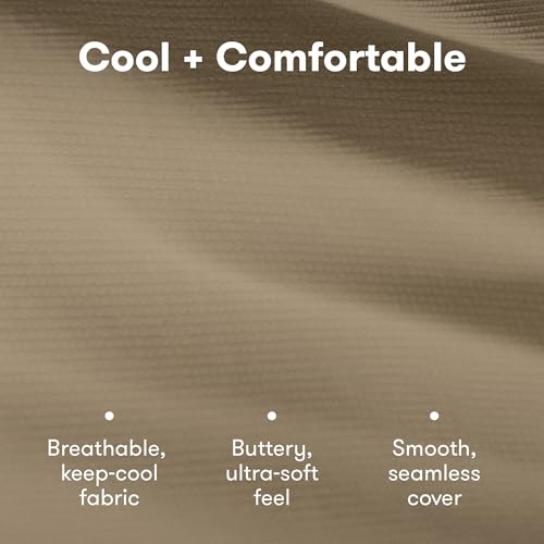 Cooling Pregnancy Pillow - Compact Support 4-in-1, Taupe - Space Saving