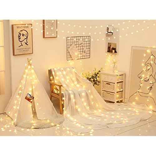 Star String Lights, Merdeco 20ft 40 LED USB Powered Star String Lights Warm White Fairy Lights for Birthday Party Wedding Christmas Home Decoration