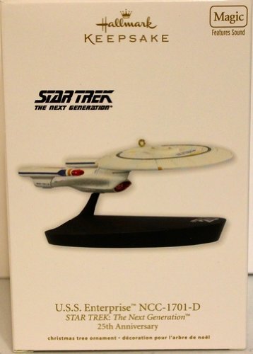 Hallmark 2012 U.S.S. Enterprise NCC-1701-D Star Trek 25th Anniversary Ornament