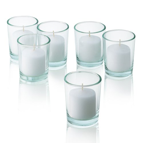 Bulk White Votive Candles 144-Pack - 10 Hour Burn Time for Weddings & Parties
