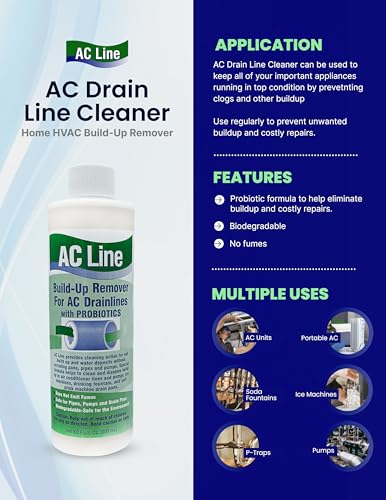 AC Drain Line Cleaner - 6 Bottles / 18-Month Supply for HVAC & Condensate Lines
