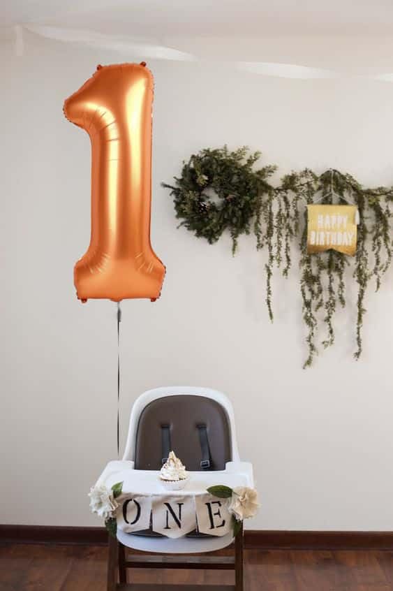 Orange Number 4 Balloon 40 Inch, 4th Birthday Party Decorations for Children, Giant 4 Foil Balloon for Party Supplies