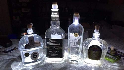 USB Rechargeable Cork Bottle Lights - Pack of 4, 12 Lumens for Christmas Party Decor