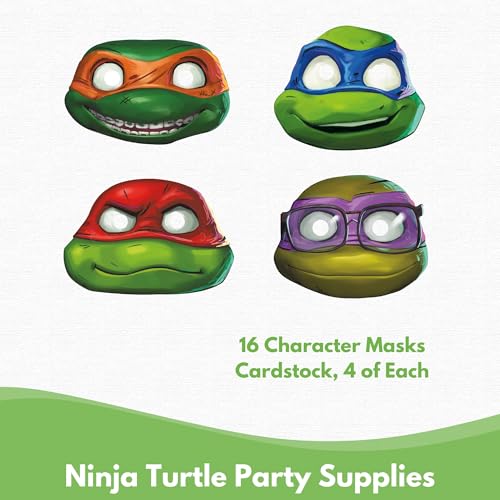 Teenage Mutant Ninja Turtles Party Supplies Set - Plates Napkins Banner & More