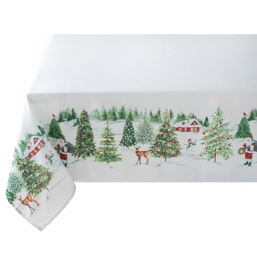 Benson Mills Christmas Wonderland Rectangular Tablecloth 60 x 104 Inches - Holiday Decor