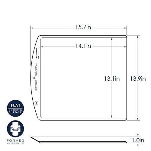 Nordic Ware Naturals Cookie Sheet - Large Uncoated Natural Aluminum Commercial Quality Pan