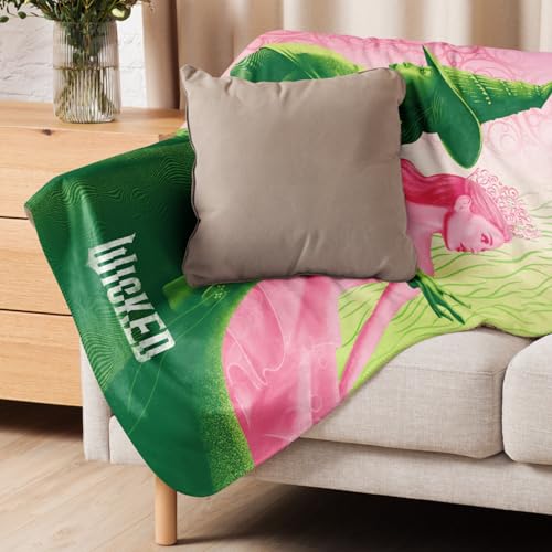 Wicked Elphaba & Glinda Sherpa Throw Blanket 37 x 57 Licensed /Universal