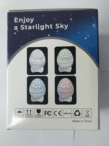Dinosaur Egg Galaxy Star Projector Starry Light with Wireless Music Player, Night Light with White Noise, Nebula,Timer & Remote Control Best Gift & Decoration for Children's and Adults' Bedroom