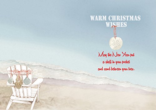 LPG Greetings Performing Arts Boxed Christmas Cards — 18 Full-Color Inside, Warm Weather Adirondack Chair Design