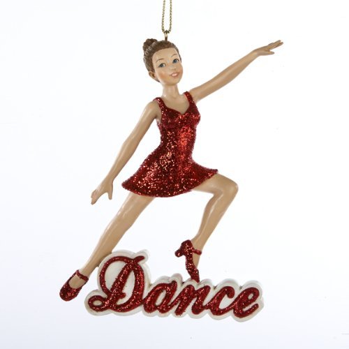 Kurt Adler Dance Girl Christmas Ornament | Resin Holiday Ornament