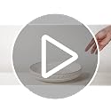 Artena White Pasta Bowls Set of 4 – 50oz Large Ceramic Salad & Soup Plates, Embossed & Reaction Glaze, Microwave & Dishwasher Safe