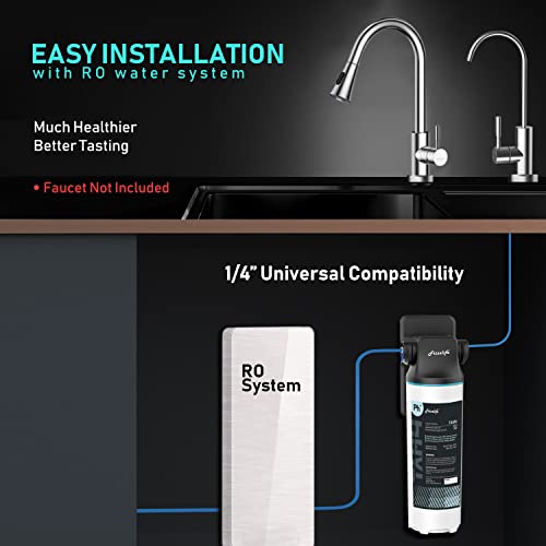 Under Sink Water Filter with Alkaline & Mineral Remineralization - NSF Certified, 1/4 Inch Fit