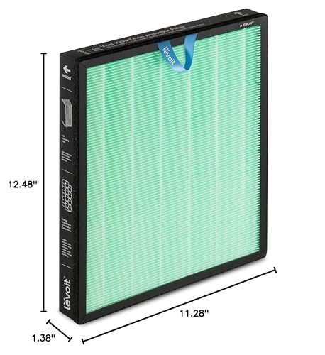 Levoit Vital 100S-P Toxin Absorber Replacement Filter with Model 13.4x12.1x1.9, High-Efficiency Activated Carbon, Supports HEPA Sleep Mode, 1 Pack
