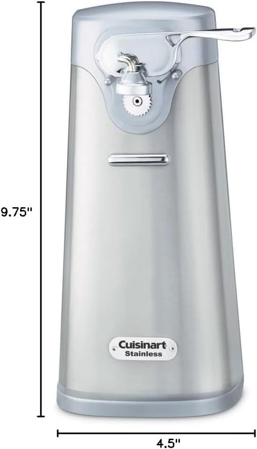 Cuisinart SCO-60 Deluxe Electric Can Opener - Quality Motor System for Effortless Can Opening - Stainless Steel