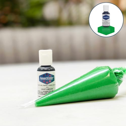 AmeriColor, Leaf Green, .75 Ounce Bottle, Soft Gel Paste Food Color