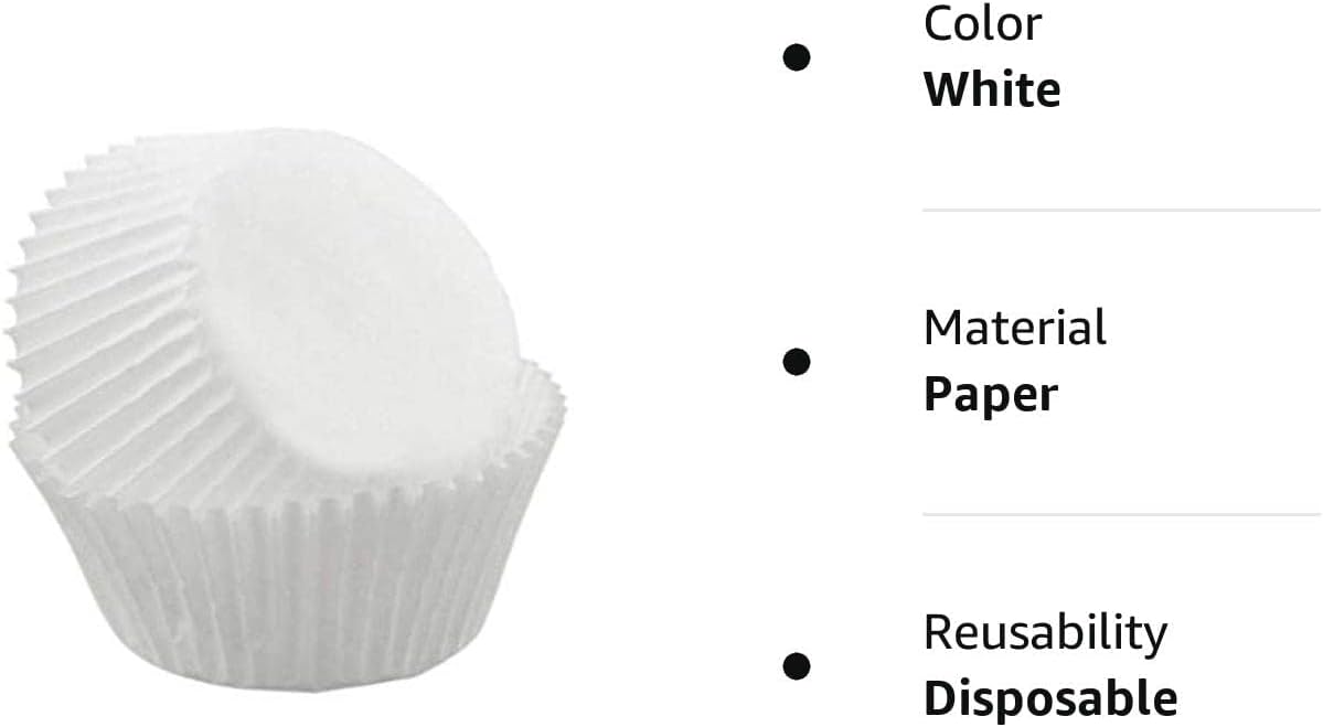Chocolate Brown Paper Candy Cups - No.4 (1''x3/4'') - 200 Pack for Pastry Chefs