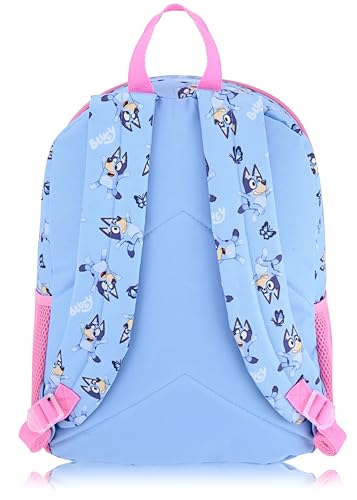 Bluey Backpack with Lunch Box Set for Kids, 16-inch School Bag, Fast Forward