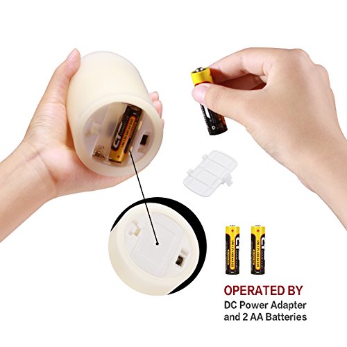 Ivory Flameless Candles Set of 12 - Battery Operated Pillar LED with Remote & Timer