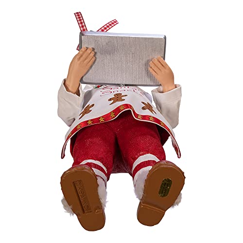 Gingerbread Chef Santa Figurine - 11-Inch Kurt S. Adler Christmas Decor
