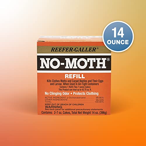 Reefer-Galler 6 Pack No Moth Closet Hanger Refills - Insect & Pest Protection