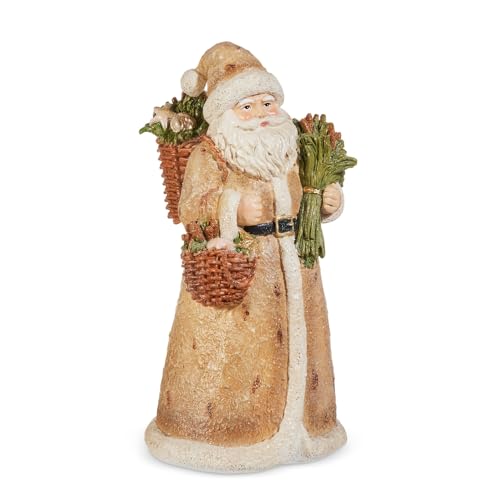 9-Inch Coastal Santa Ornament - Holiday Christmas Decor
