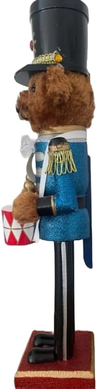 Red Prince 12-Inch Wooden Nutcracker - Festive Christmas Décor for Shelves & Tables