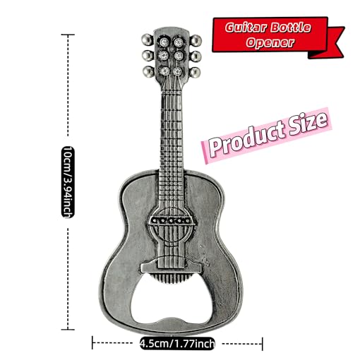 Guitar Bottle Opener Set - Music Lover Beer Openers, Pack of 2