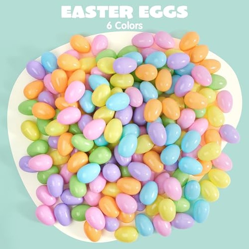 JOYIN 3.15" Pastel Easter Eggs, 25PCS Large Plastic Eggs, Empty Colorful Fillable Eggshells for Easter Hunt, Party Favor, Basket Stuffers Filler, Classroom Prize Supplies