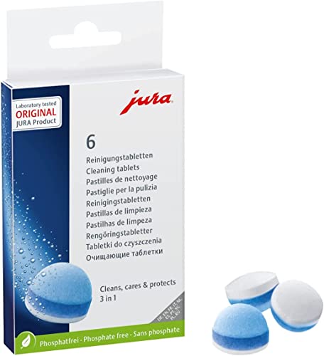 Jura Water Filter Set with 6 Cleaning Tablets for Automatic Coffee Machines