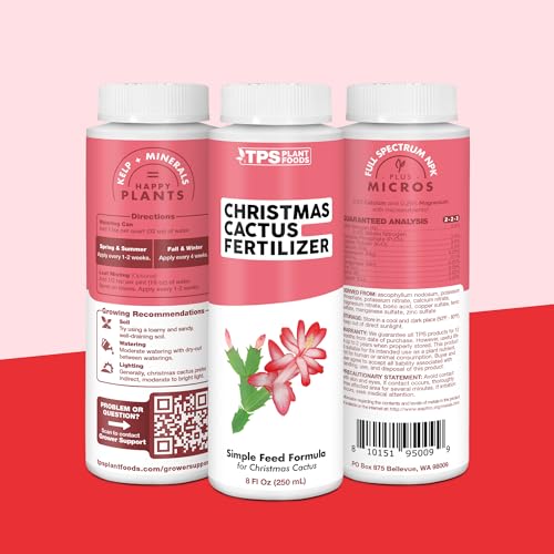TPS NUTRIENTS 8 oz Liquid Cactus Fertilizer for Vibrant Blooms and Indoor Plant Growth