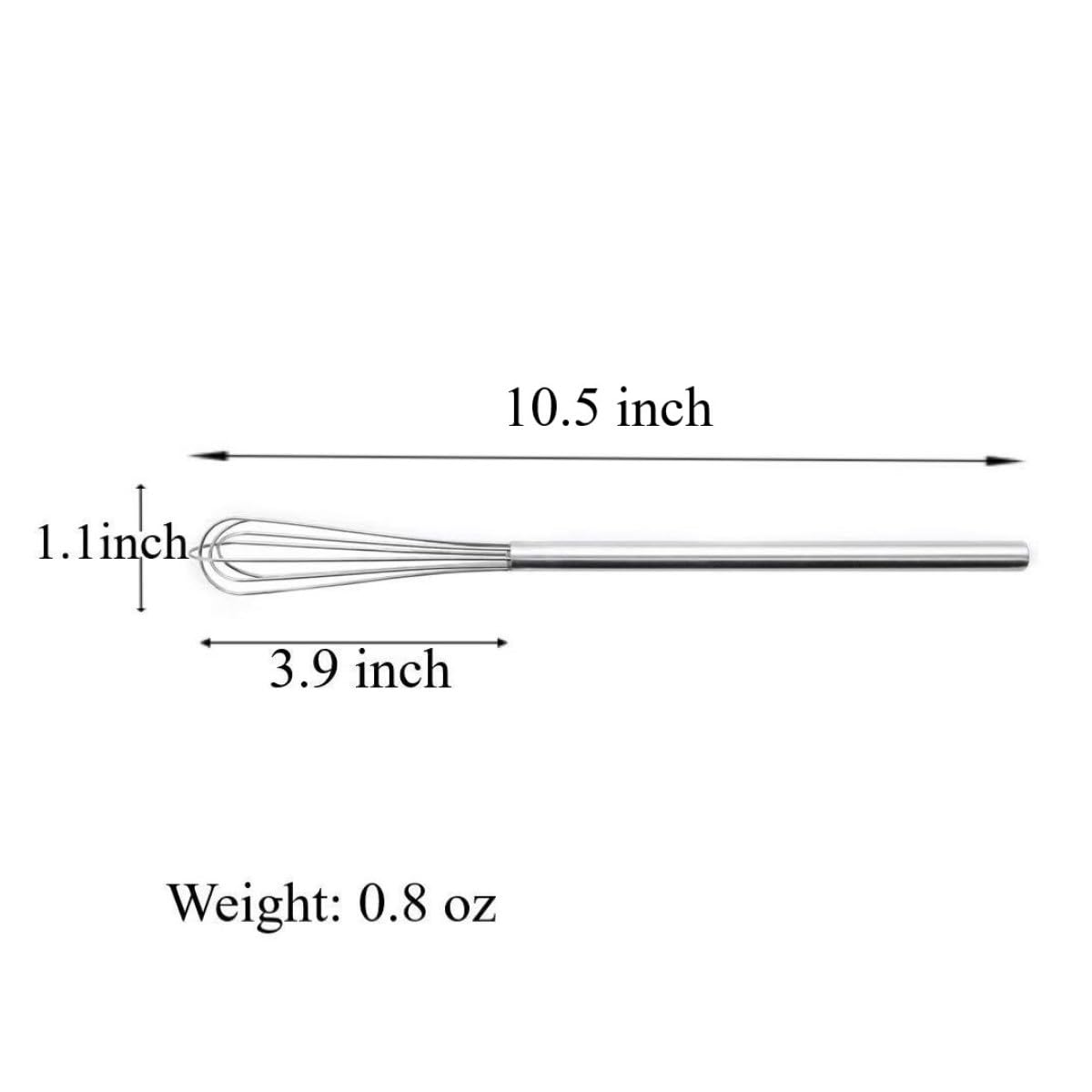 FLYINGSEA Whisks,Small Whisk,Mini Whisk,Stainless Steel Whisks,Cooking and Kitchen Gadget.(1 Pcs)