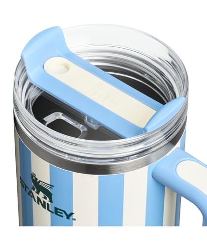 STANLEY Quencher H2.0 Tumbler with Handle and Straw 40 oz | Flowstate 3-Position Lid | Cup Holder Compatible for Travel | Insulated Stainless Steel Cup | BPA-Free | Cornflower Cabana Gloss