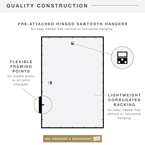 MCS Trendsetter Poster Frame 27x40 Inch Black High-Gloss 2-Pack Non-Matted
