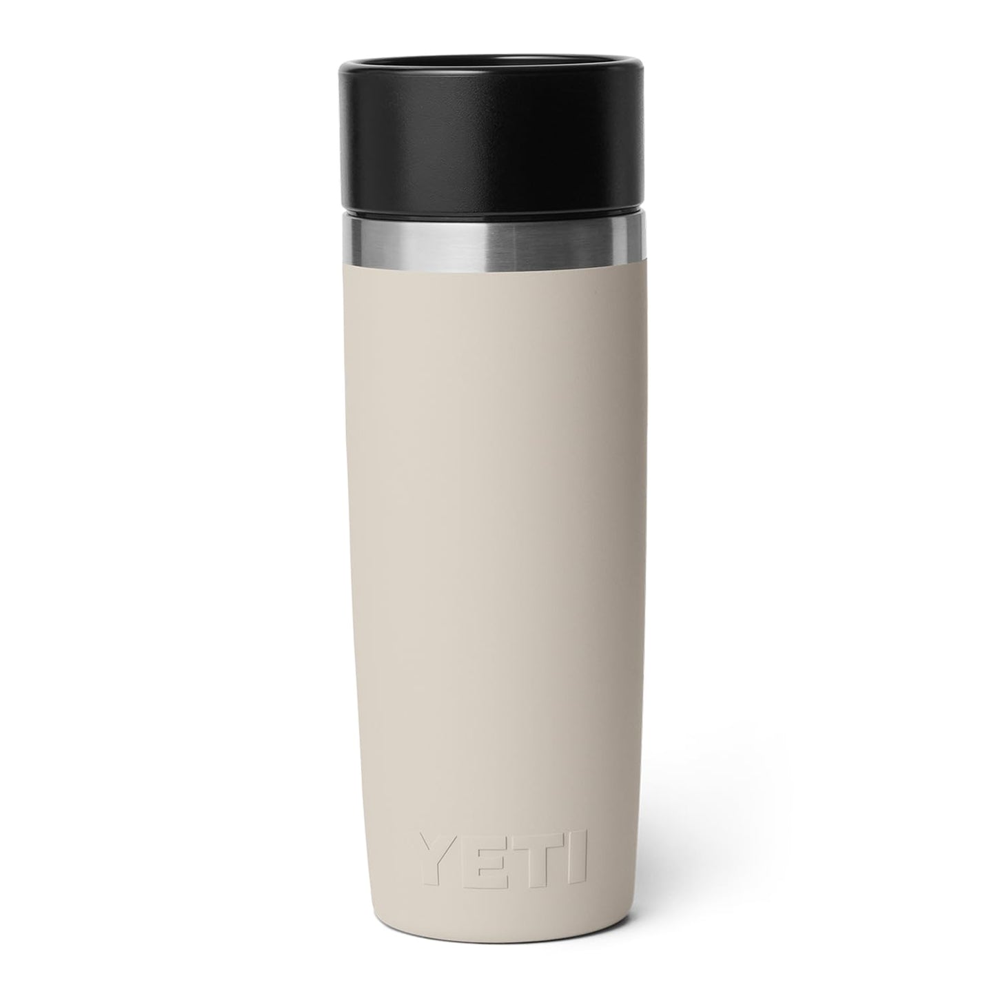 YETI Rambler 16 oz Travel Bottle, Stainless Steel, Vacuum Insulated with Leakproof Commuter Cap, Cape Taupe